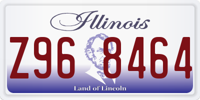 IL license plate Z968464