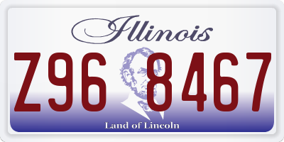 IL license plate Z968467