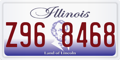IL license plate Z968468