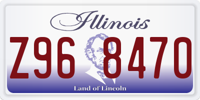 IL license plate Z968470