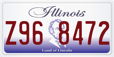 IL license plate Z968472