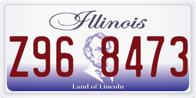 IL license plate Z968473