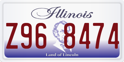 IL license plate Z968474