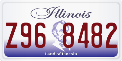 IL license plate Z968482
