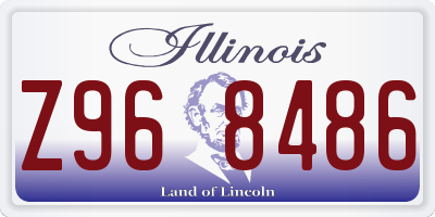 IL license plate Z968486