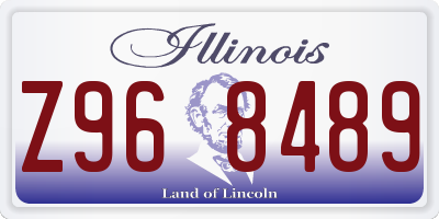 IL license plate Z968489