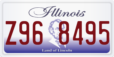 IL license plate Z968495