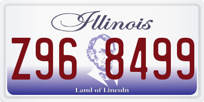 IL license plate Z968499