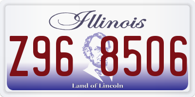IL license plate Z968506