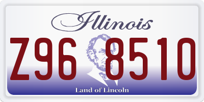 IL license plate Z968510