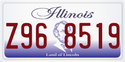 IL license plate Z968519