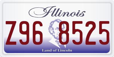 IL license plate Z968525
