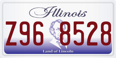 IL license plate Z968528