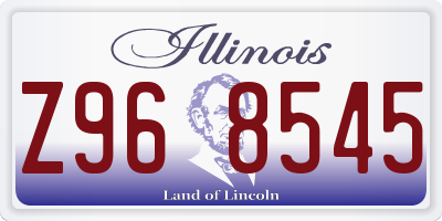 IL license plate Z968545