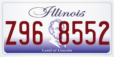 IL license plate Z968552