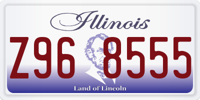 IL license plate Z968555