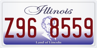 IL license plate Z968559