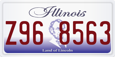 IL license plate Z968563