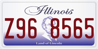 IL license plate Z968565