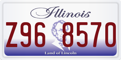 IL license plate Z968570