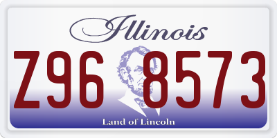 IL license plate Z968573