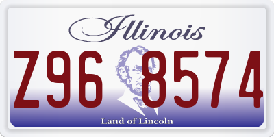 IL license plate Z968574