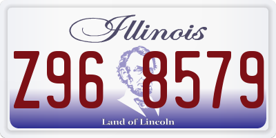 IL license plate Z968579