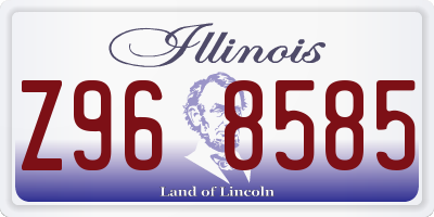 IL license plate Z968585