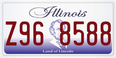 IL license plate Z968588