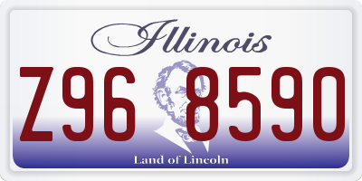IL license plate Z968590