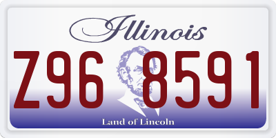 IL license plate Z968591