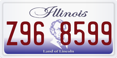IL license plate Z968599