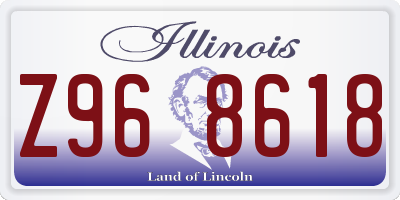 IL license plate Z968618