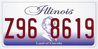 IL license plate Z968619