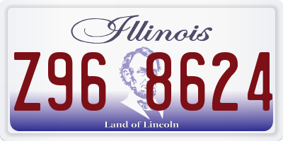 IL license plate Z968624