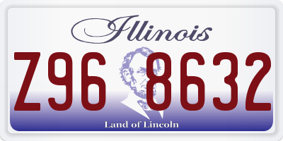 IL license plate Z968632