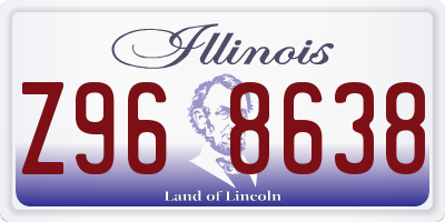 IL license plate Z968638