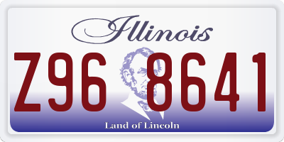IL license plate Z968641