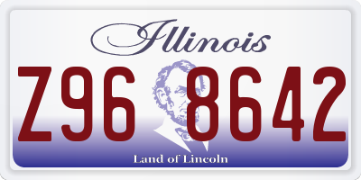 IL license plate Z968642