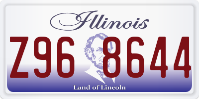 IL license plate Z968644