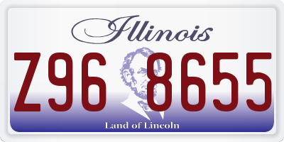 IL license plate Z968655