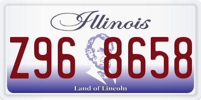 IL license plate Z968658