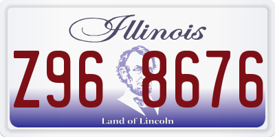 IL license plate Z968676