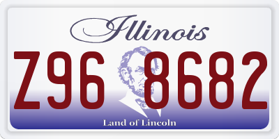 IL license plate Z968682