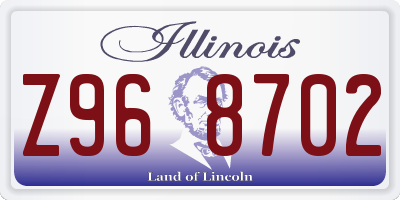 IL license plate Z968702