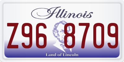 IL license plate Z968709