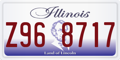 IL license plate Z968717