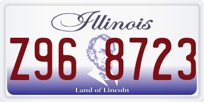 IL license plate Z968723