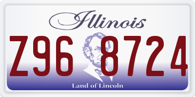 IL license plate Z968724