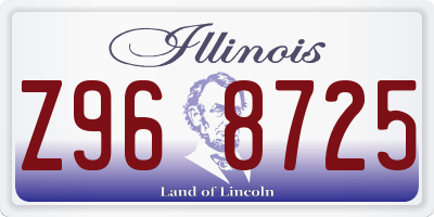 IL license plate Z968725